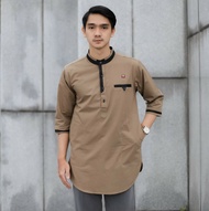 msstyle -KEMEJA KOKO KEMKO HABIB 2020 LIST LENGAN 3/4 /BAJU KOKO PRIA BRANDED/KOKO PRIA MODERN/GAMIS