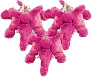 KONG 3 Pack of Cozie Elmer The Elephant Plush Dog Toys - Medium