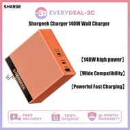 Shargeek/shargeek USB C 140W เครื่องชาร์จติดผนังหลายพอร์ตที่ชาร์จอย่างรวดเร็ว PD3.1แล็ปท็อปที่ชาร์จส