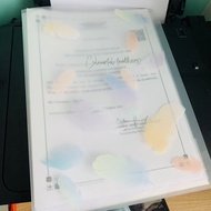 40Pocket Clear Book File A4, Certificate File, Fail Sijil, interview file