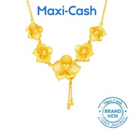 Orchid Elegance Necklace in 999 Gold
