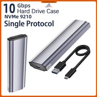 Aluminum USB3.1 M.2 NVME Toolless HDD SSD Enclosure Case Protocol For NVME 2242 2280 2230 SSD Case