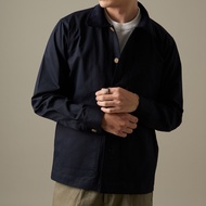 TWENTYSECOND เสื้อแจ็คเก็ตผ้าคอตต้อนทวิล รุ่น Classic Barn Jacket - กรม / Dark Blue
