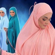 TELEKUNG DEWASA ARAFAH Beli dengan Harga borong TELEKUNG PLAIN TAKDE LACE