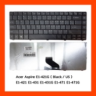 Keyboard Acer Aspire E1-421G Black US English Free Thai-English Stickers
