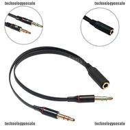 [TNS] 3 5Plug 1 female to 2 male Y splitter earphone audio cables headphone transducer [SG]