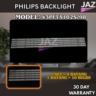 43PFT5102S/98 PHILIPS 43 INCH LED TV BACKLIGHT ( LAMPU TV ) 43PFT5102S 43PFT5102 43" PHILIPS LED BAC