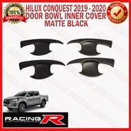 Hilux Conquest 2019 to 2020 Door Bowl Inner Garnish Cover Matte Black ( Car Accessories )