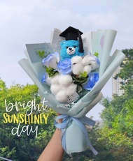 現貨💢GRUMPY Care Bears 畢業花束 🎓 仿真花 畢業公仔花束 Grumpy Bear 畢業花束 西面熊 Care Bears 畢業公仔  花束  Care Bears  畢業公仔  正