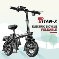 TITAN-X basikal Electric Bike E-Bike Scooter Basikal Elektrik Skuter 35KM 6 hours charging ebike