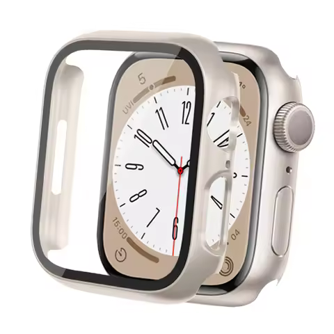 Glass+Cover For Apple Watch case 45mm 40mm 44mm 41mm 42mm 38mm iWatch series 8 7 3 6 SE Screen Prote