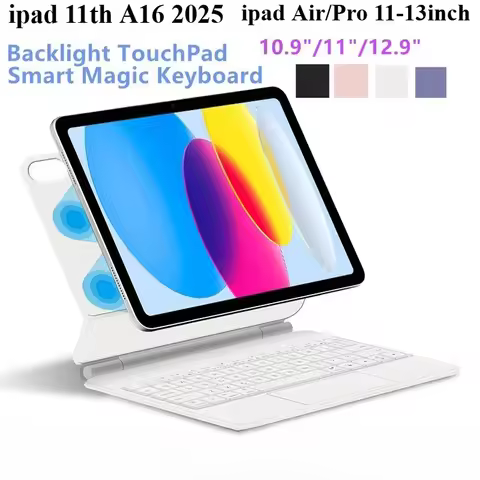 Magic Keyboard Folio for IPad Pro 11 12.9 Air 4 Air 5 for IPad 11th 10th Gen A16 2025 Pro 12.9 3rd G