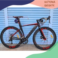 Cronus 700c Road Bike Racing Bike Full Alloy Frame Shimano Sora 18SP Ready Stock Aero Road Bike **FREE GIFT**