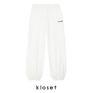 KLOSET Regular Fit Sweatpants (KK21-P001) กางเกงวอร์ม เอวยางยืด สวมใส่สบาย