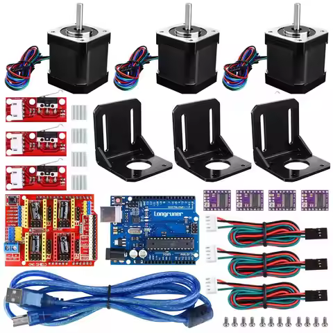 Nema 17 Stepper Motor GRBL Shield UNO R3 Board DRV8825 A4988 GRBL Stepper Motor Driver For Arduino 3