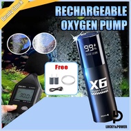 Oxygen Pump Rechargeable Aquarium Pump Ultra Quiet Aerator Outdoor Fishing & Home Tank Accessories