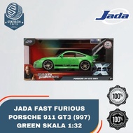 HIJAU Jada Fast And Furious Porsche 911 GT3 997 Green Fast X Scale 32 Diecast Car Collection Origina