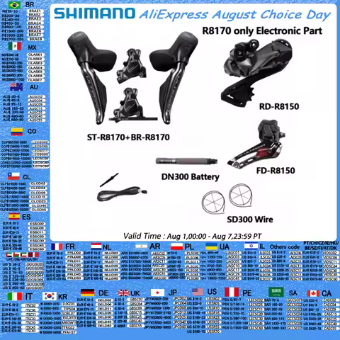 Shimano R8170 ULTEGRA Di2 Electronic Part 2x12S R8150 Front Rear Derailleur Hydraulic Disc Brake Roa