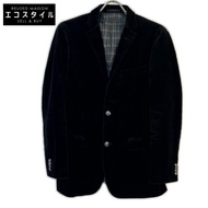 Burberry Black Label 11 年黑色絲絨夾克，L 碼 [二手]