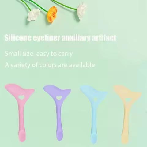 1/4PC Eyeliner Stencils Mascara Shield Multifunctional Eyeliner Applicator Guide Tool for Eyeliner E