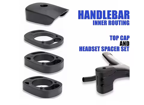 Stem cover/Hidden Cable Routing Bike Handlebar Headset Cone Spacer for FSA Vision ACR Integrated Han