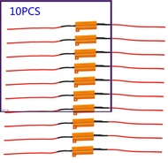 [my]10pcs 50W 6 ohm LED Lamp Decoder Brake Light Fault Canceller Resistor Decoder