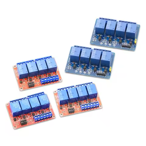1PCS DC 5V 12V 24V 4 Channel Optocoupler Relay 4 Way Relay Module With Optocoupler Output Low/High L