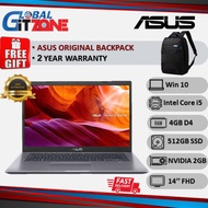 Asus Vivobook A409F-JEB096T 14" FHD Laptop Slate Grey ( i5-8265U, 4GB, 512GB, MX230 2GB, W10 ) NoteBook