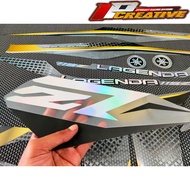 TRANSPARENT STRIPING JUPITER Z1 LAGENDA 115Z GOLD CARBON