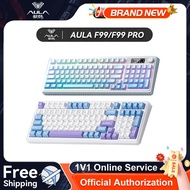 AULA F99/F99 Pro Custom Mechanical Keyboard - Gasket Mount, Hot-Swappable, Triple-Mode Connectivity 