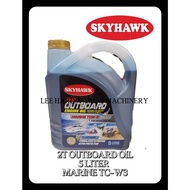 【5L】SKYHAW OUTBOARD ENGINE OIL MARINE TC-W3 SPEED BOAT TCW3 2T 5.0