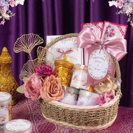 Rattan hamper basket