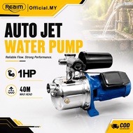 REAIM Automatic Water Pump 1HP Jetmatic Booster Pump Stainless Steel Air Waterpump Jet