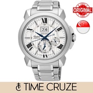 [Time Cruze] Seiko SNP139 Premier Kinetic Perpetual Calendar Stainless Steel Silver Dial Men Watch SNP139P1 SNP139P