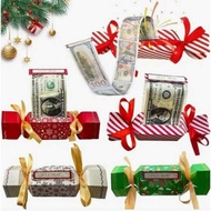 Christmas Surprise Money Bag Gift Box Rectangular Pull Money Bag Candy Pull Money Box Cash Gift Bag 