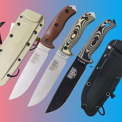 esee6-G10 handle fixed blade 1095 high carbon steel outdoor camping hunting knife Fishing emergency