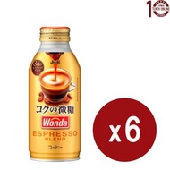 Asahi [日本咖啡]-Wonda 極濃微糖咖啡(樽裝) - 6樽 x 370克 (新舊包裝隨機發送)