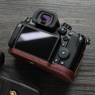 Suitable for Panasonic GH6 Camera Bag Retro Leather Case DC-GH6GK Half Case Base Camera Case Accesso