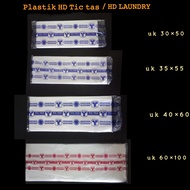 HD Laundry Tictas Plastic Size 40x60 and 60x100 Tic Laundry Plastic Bags Quality HD Laundry Bags