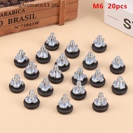 StrongAromatic  20Pcs M6 Thread Adjustable Furniture Levelers Screw In Chair Feet Durable Easy To Us