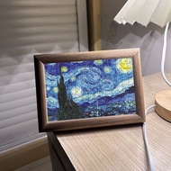 Mini Postcard Van Gogh Starry Sky Puzzle Stress Relief Toy Home Decor Gift Souvenir