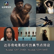 LUT 626 🎞️ Vincent Color Film PowerGrade 🎬 Kodak 5207 / 5219 DaVinci Resolve Cinematic LUT Node Pres