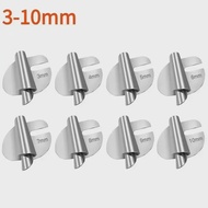 1/4/8pcs Stainless Steel Sewing Rolled Hemmer Foot 3mm-10mm Universal Sewing Hemming Puller Machine 