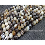 Striped Accessories Eye Dzi Beads Jewelry One Eye Agate Glossy Natural Wholesale Agate 8--10mm DBHC