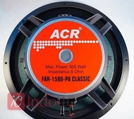 speaker 15 inch acr classic far 1580 pa classic 500 watt original asli