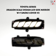 TOYOTA VIOS NCP93 / ALTIS 08-13 / CAMRY ACV40 ACV41 DRAGON SCALE SMOKE COVER W+Y