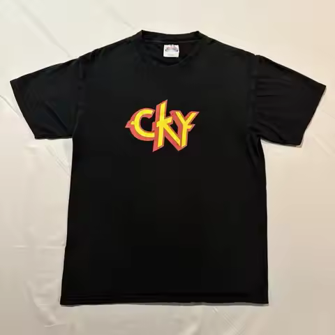 Vintage CKY Logo T Shirt Medium BAM Punk Skate MTV Y2K Jackass Band