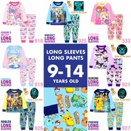 NEW [SGseller] 8-13 yrs old Long Sleeves Pants Cartoon Pyjamas Cuddle Me Roblox/Pokemon/MineCraft/Sanrio/Frozen/Kuromi