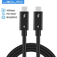 2m Thunderbolt 4 coaxial cable USB4 type c to type c 40Gbps PD 100W Fast charging Cable for egpu iPh