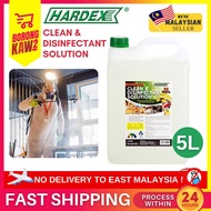 5 Litre ( 5L ) HARDEX Clean &amp; Disinfectant Solution Sanitizer Kill 99.9% Bacteria &amp; Viruses Cecair Basmi Kuman